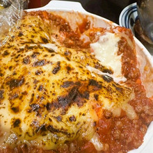 クリスマスのポットラックパーティーに<ポテトのミートグラタン>