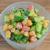 おかわりしたくなるおいしさ!煎り大豆のサラダ