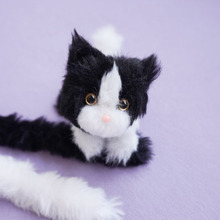 手芸動画/セリアのふわふわモール2本でできる猫の作り方