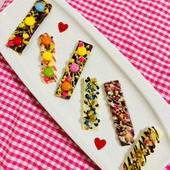 バレンタインに!型不要!スティックチョコ