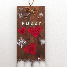 ふわふわバレンタインプレートです~