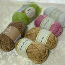 100均毛糸でかぎ針編み