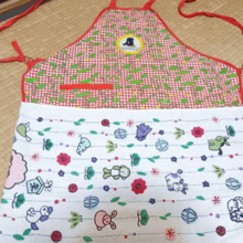 エプロンの下半分をタオルにリメイク