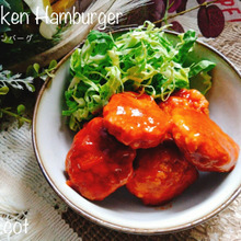 日清から揚げの粉混ぜて作るチキンハンバーグ