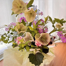 スーパーのフラワーアレンジをカスタム