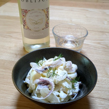 新玉ねぎとヤリイカのディルマヨサラダ!