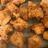 <鶏のから揚げ>じゃないの!すっごく美味しい<厚揚げのから揚げ>!