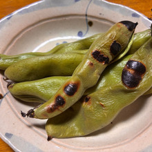 今年の初物!そら豆のグリル焼き