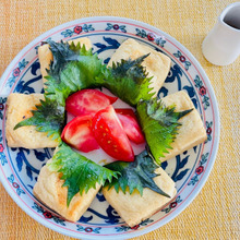 油なし!小揚げと大葉の包み焼き・ダイエットにもオススメ