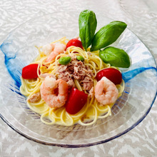 インスタントスープで作るお手軽「冷製パスタ」