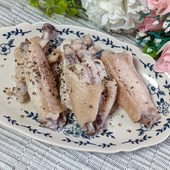 【味付けは調味料3つ】さっぱりレモン手羽中レンジ蒸し