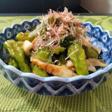 ししとうと竹輪の酢味噌和え