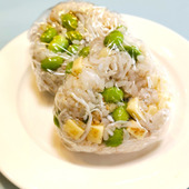 おにぎりに枝豆!【枝豆しらすチーズのおにぎり】