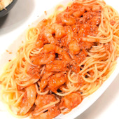 えびとツナのトマトパスタ【時短すぎるレンチン5分】