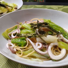 イカ好きの和風パスタ