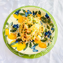 ホクホクじゃがいもと明太子のヨーグルトソースパスタ