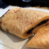 即席!卵香るしっとりもっちり生地の粒あん包み焼き!あん巻き!