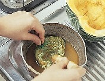 かぼちゃの種 わたを煮とかしてスープを作ろう 暮らしニスタ