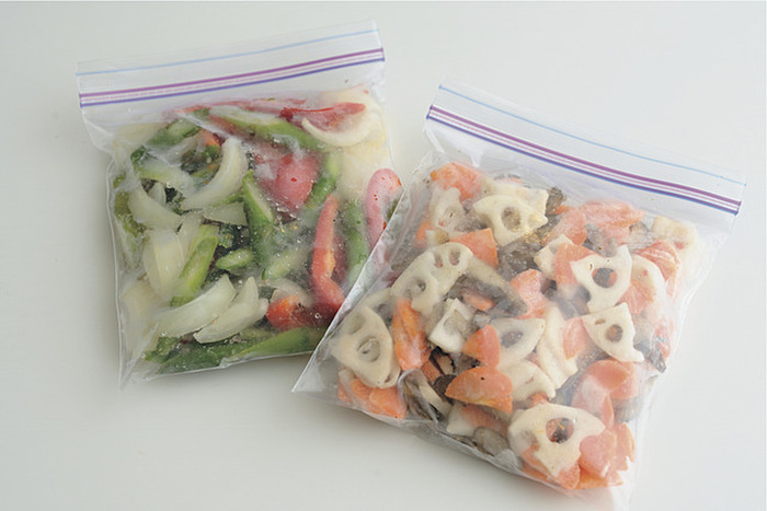 オリジナル冷凍野菜ミックスはパパッと料理の味方!
