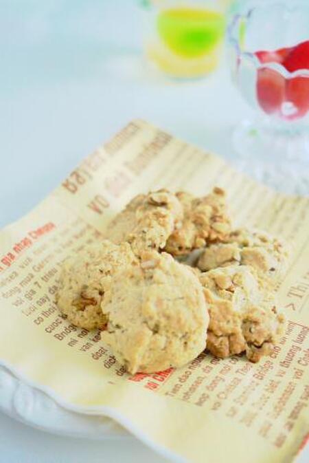 ホットケーキミックスで作る超簡単☆クルミ入りクッキー