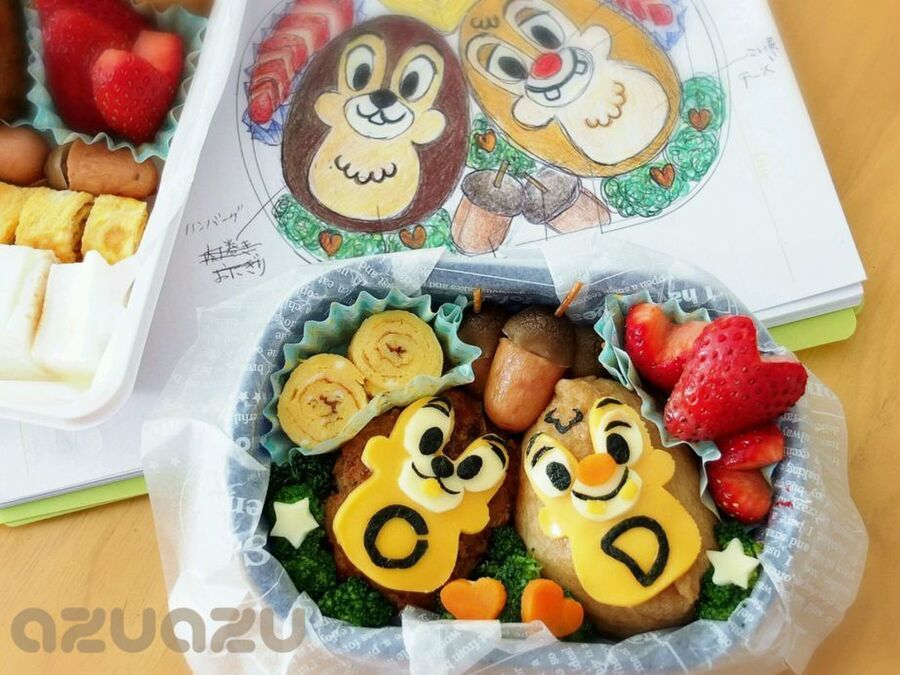 ディズニーキャラ弁 どんぐりとチップ デール 暮らしニスタ