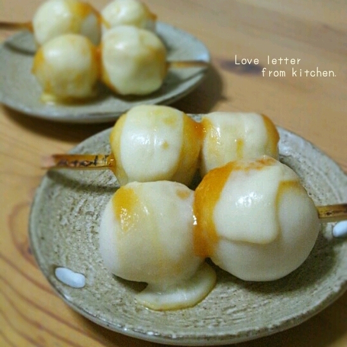 里芋の柚子味噌モッツァレラだんご。