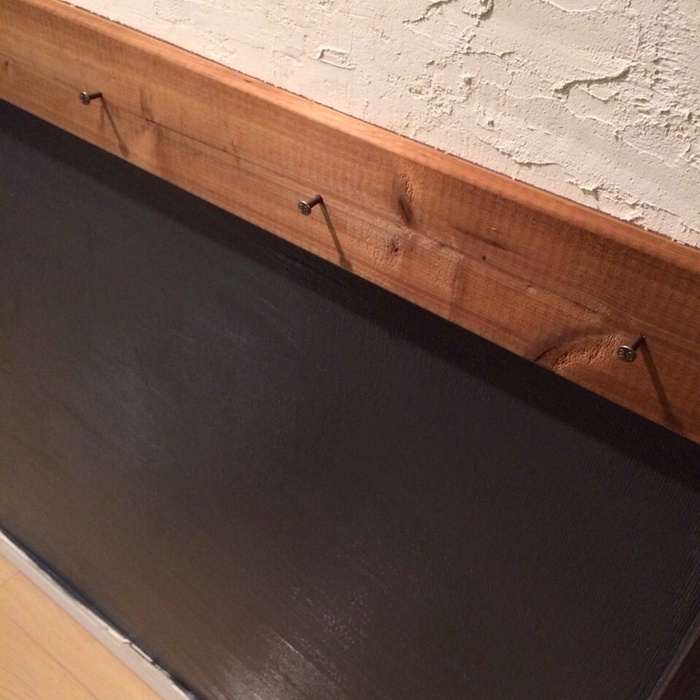 DIY 黒板塗料でカフェ風インテリア
