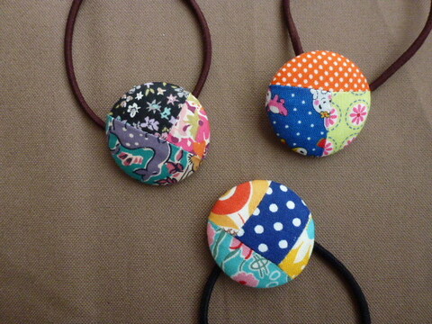 はぎれを生かそう クルミボタンのヘアゴム 暮らしニスタ はぎれを生かそう クルミボタンのヘアゴム 暮らしニスタ