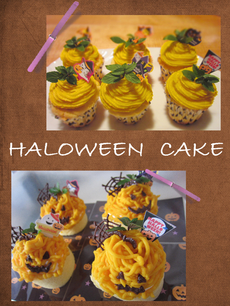 ハロウィンパーティに♪　かぼちゃのマフィン＆かぼちゃのロールケーキ