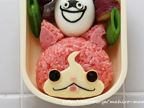 妖怪ウォッチ ジバニャンのキャラ弁の作り方 暮らしニスタ 妖怪ウォッチ ジバニャンのキャラ弁の作り方 暮らしニスタ