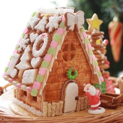 クリスマスに♡子供と一緒にお菓子の家作り