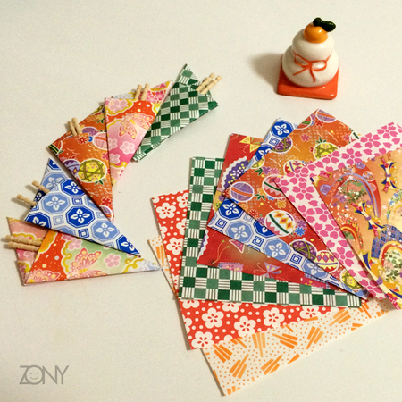 【簡単】折り紙で爪楊枝袋の作り方