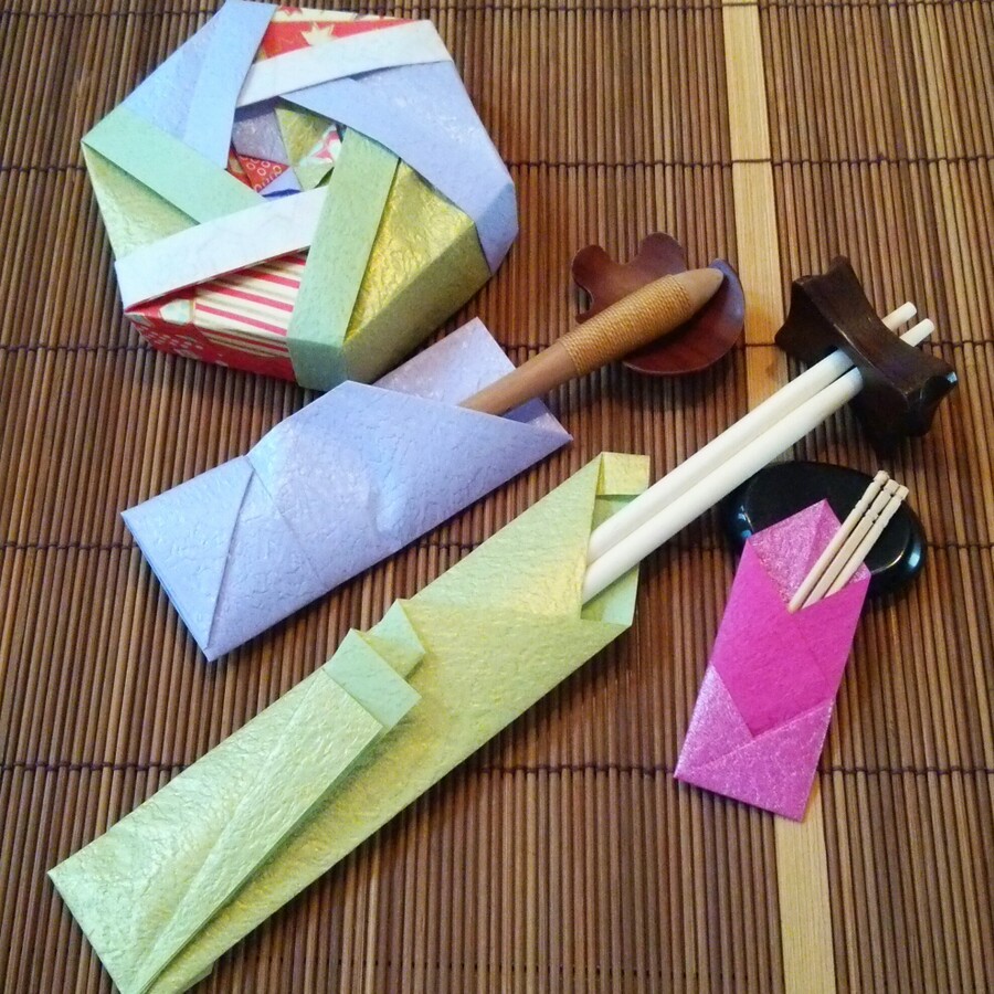 お祝いの席にも 折り紙で簡単オリジナル箸袋|ハンドメイドの作り方・アイデア|暮らしニスタ