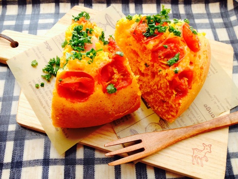 炊飯器 Hmで簡単 ミニトマトでケークサレ 暮らしニスタ