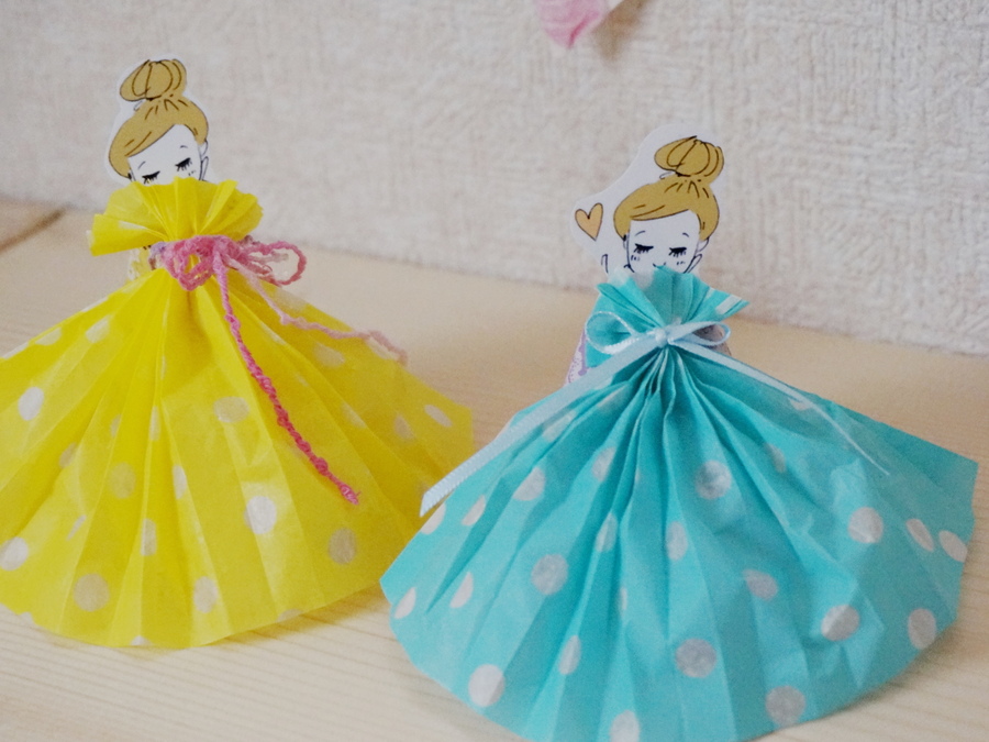 ドレスがかわいい 三角ラッピング 暮らしニスタ