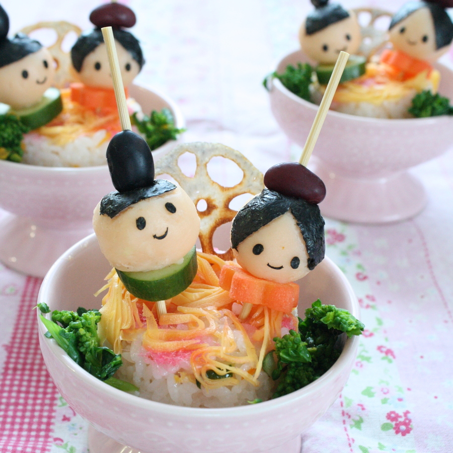 ひな祭りのお祝いに キュートなちらし寿司レシピ デコアイデア32選 暮らしニスタ