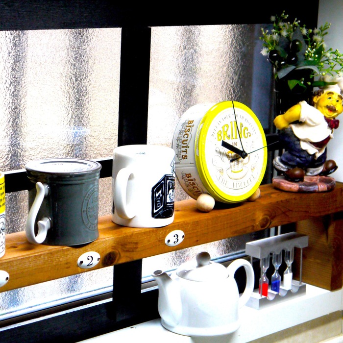 【簡単空き缶リメイク】　5分で出来るキッチン置き時計