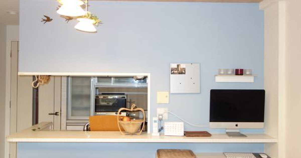 壁のペイントでキッチンの風景を変える 暮らしニスタ