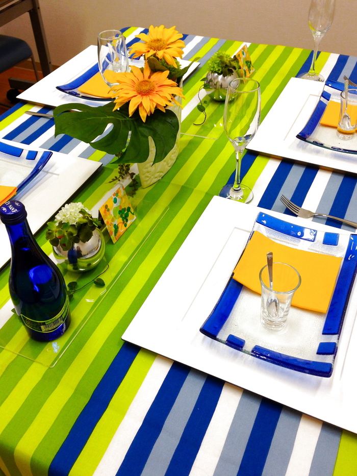 IKEAのカラフルクロスで初夏のテーブルコーディネート！