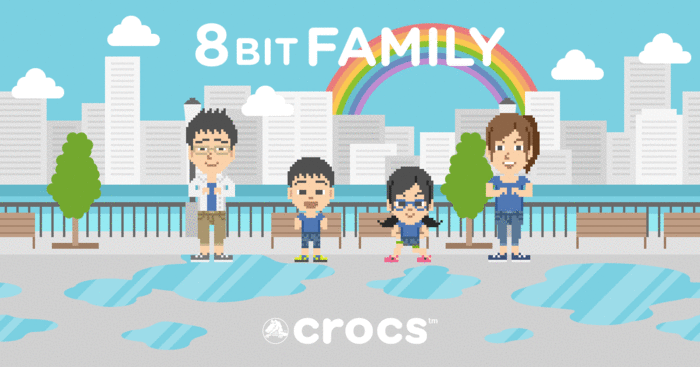 crocs特別企画デジタルキャラクターファミリーを作ってみました♪