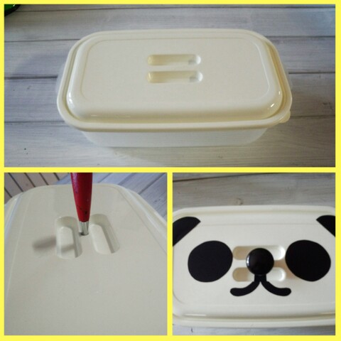 100均タッパ簡単アレンジ 可愛い取っ手付きタッパンダ 暮らしニスタ 100均タッパ簡単アレンジ 可愛い取っ手付きタッパンダ 暮らしニスタ