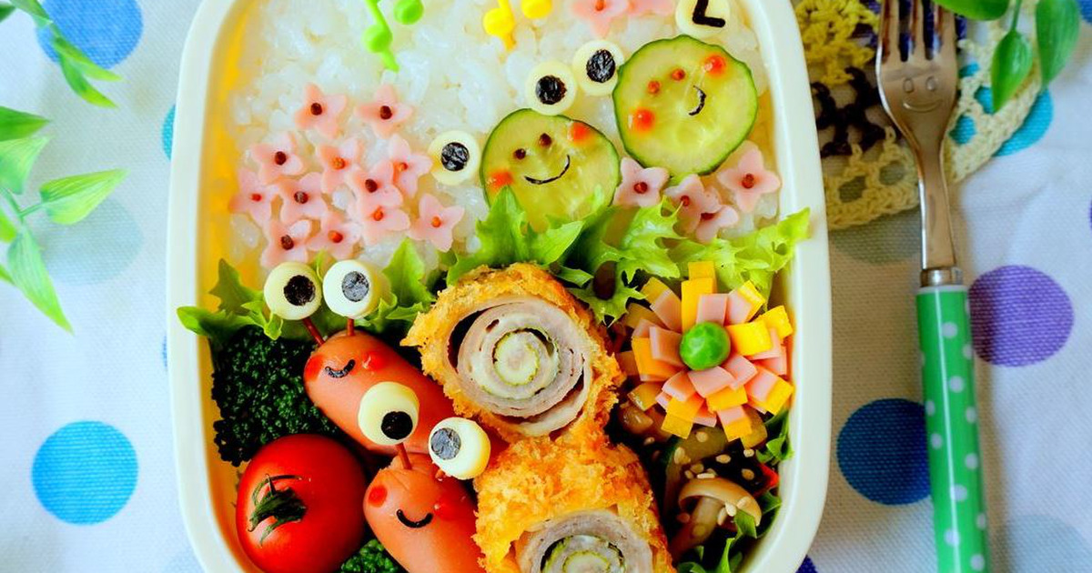 デコ弁レシピ ロールカツdeかたつむり弁当 暮らしニスタ