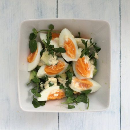 【レシピ】半熟卵とアボカドのサラダ