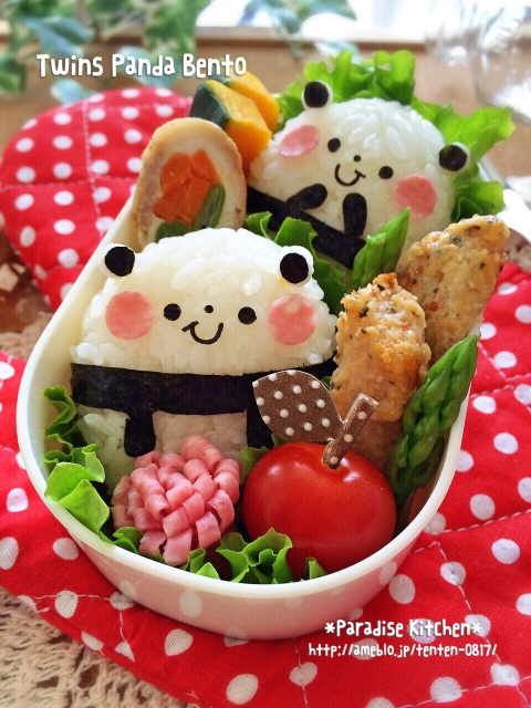 キャラ弁 ツインズパンダちゃん弁当 暮らしニスタ キャラ弁 ツインズパンダちゃん弁当 暮らしニスタ