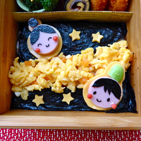 七夕のキャラ弁にはコレ 七夕海苔弁レシピ 暮らしニスタ