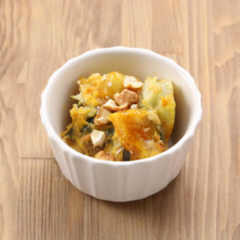 野菜嫌いの子どもにも大人気 かぼちゃとさつまいものきな粉マヨサラダ 暮らしニスタ