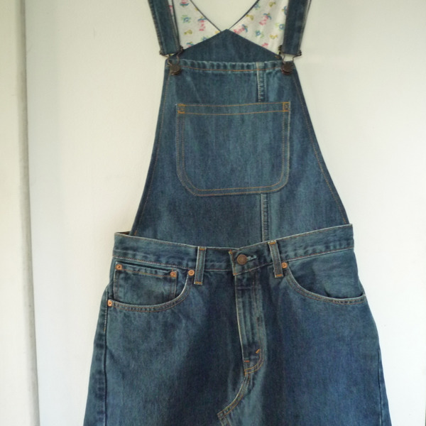 ジーンズリメイク♡サロペットスカート｜ハンドメイドの作り方  