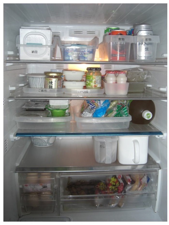 見やすく、取りだしやすい冷蔵庫☆時短＆節約できる収納