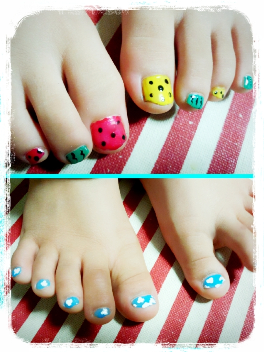 夏休み おしゃれに過ごす 子供の足にも夏ネイル 暮らしニスタ