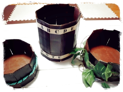 不要な段ボールで簡単 木樽風おしゃれプランターdiy 暮らしニスタ 不要な段ボールで簡単 木樽風おしゃれプランターdiy 暮らしニスタ